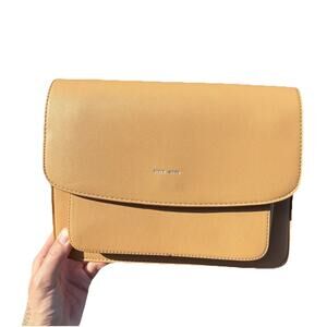 Pixie Mood Faux Leather Tan Crossbody Bag